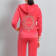Juicy Couture Crystal Mirror Cameo Velour Tracksuits 2001 2pcs Women Suits Red